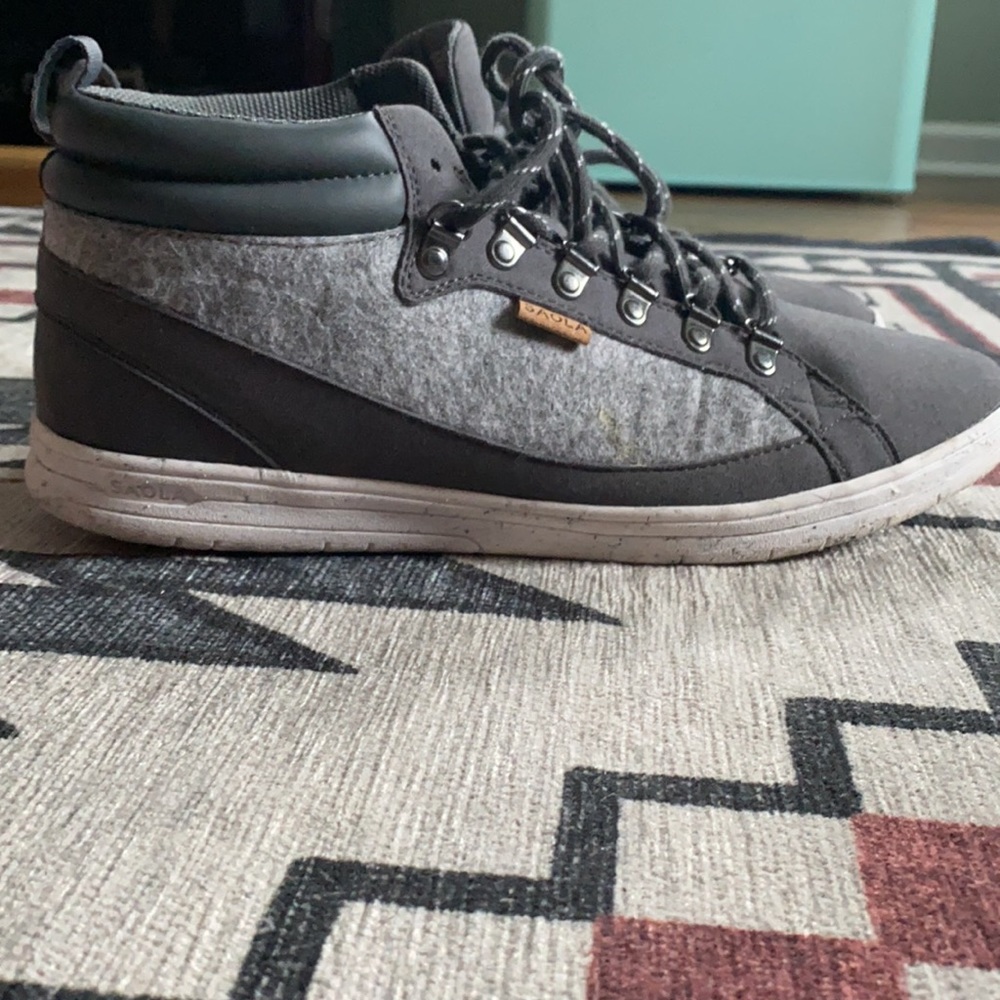 Dark Gray High-Top Sneakers